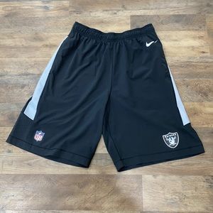 Nike black Raiders shorts. Size Large